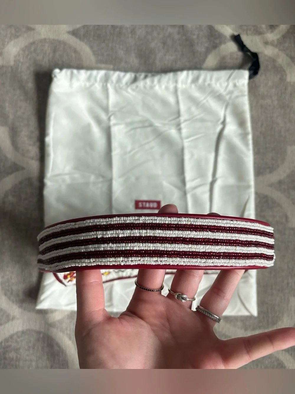 STAUD We Win Tommy Beaded Bag